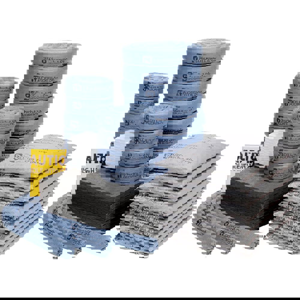 Spill Kits; Kit Type: Universal Spill Kit; Container Type: None; Absorption Capacity: 60 gal; Capacity per Kit (Gal.): 60 gal; Includes: 60 - 15